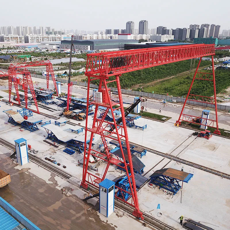 China truss type double girder floor gantry crane 30 ton 40 ton 45 ton with hook