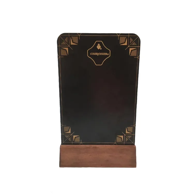 Customized Wood Sign Holder Wood Sign Table Card Holder Postcard Photo Picture Display Stand Chalkboard Wooden Menu Holder