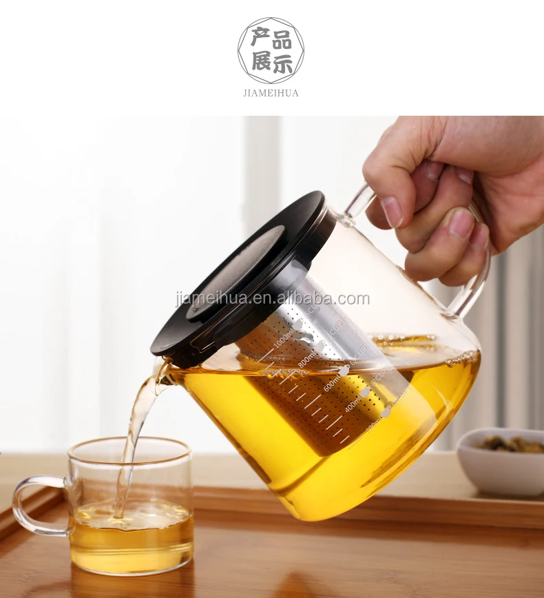 Borosilicate glass tea pot