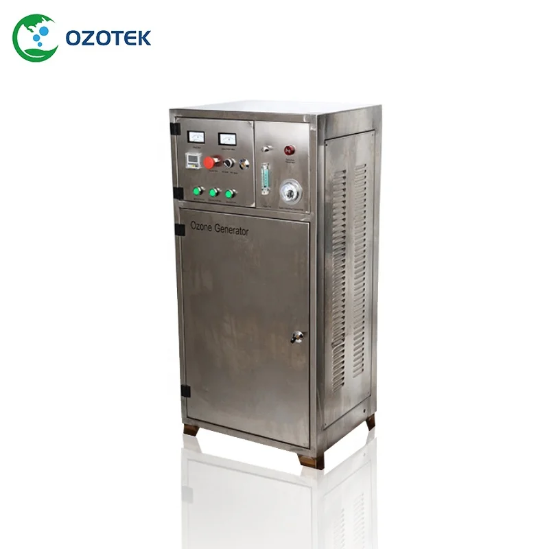 OZOTEK ozone generator in water treatment 60g/H 100-145mg/L inbuilt PSA oxygen concentrator C-60 for drinking water treatment