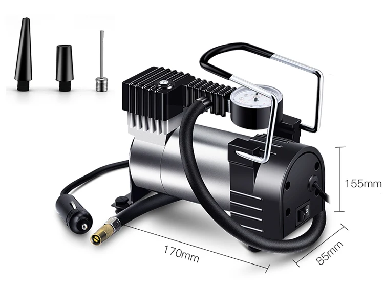 12v dc Auto Pump Portable Electric Air Compressors Single Cylinder Car Tyre Air Compressor