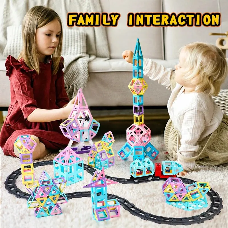 hot sale 33pcs different pieces 3D magic block puzzle magnetic toys for kids