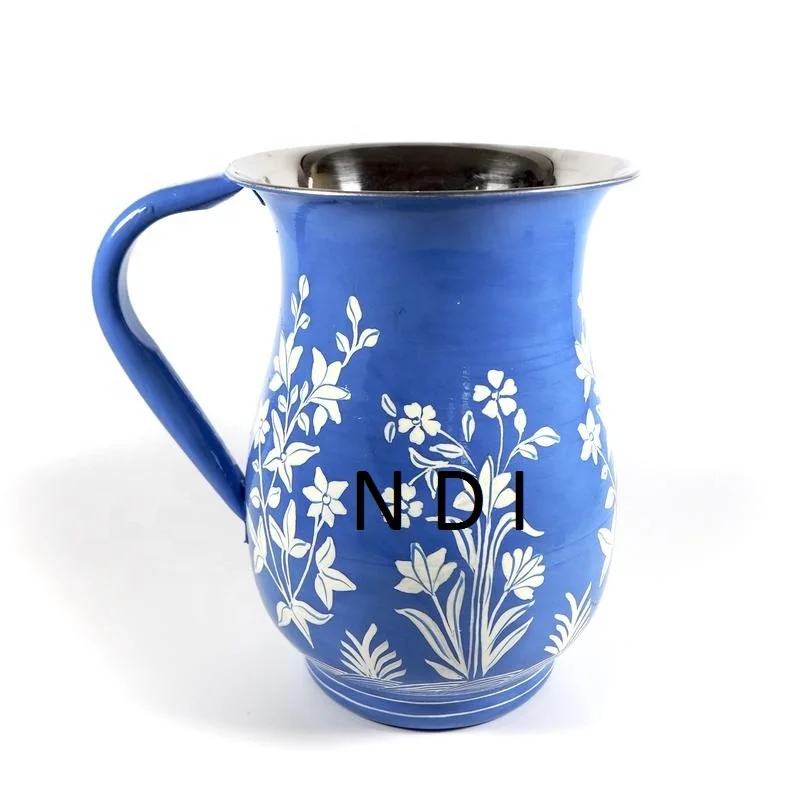  Кувшин для воды ручной работы декоративный питьевой кувшин с эмалью высокой емкости ручкой украшения