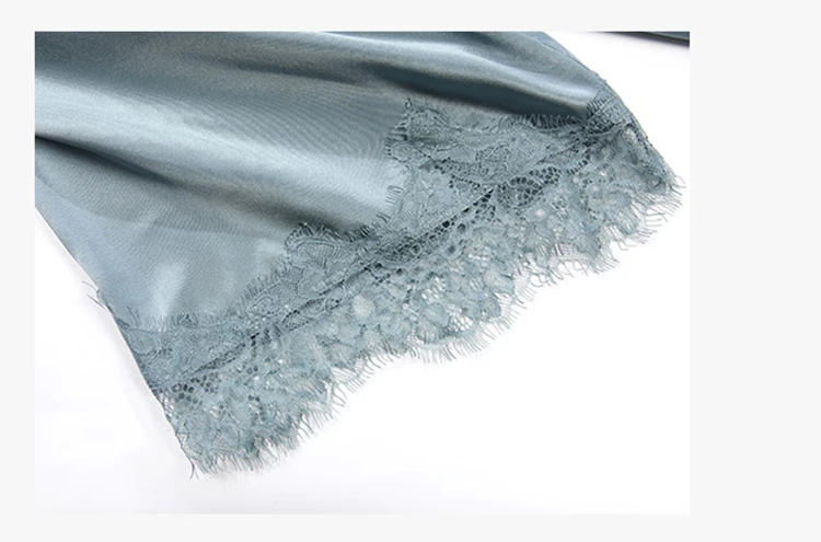 Home Bathrobes Women Long Sleeve Nightgown Bath Robes Nightwear Home Wear Luxury 100% Silk Robe Sleepwear for Women