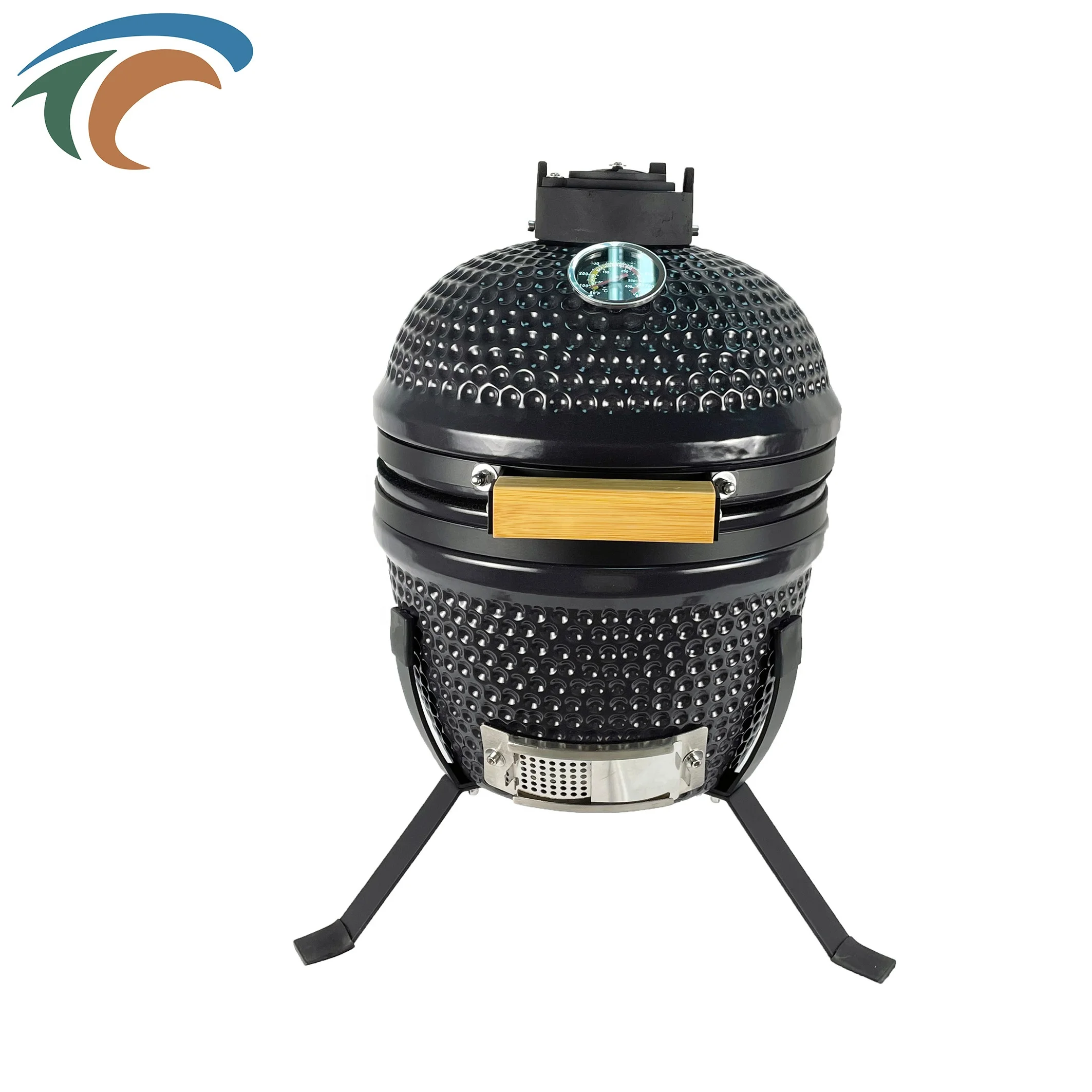 China Manufacturer Large Rotating Clay Oven Vertical Bbq Kamado Outdoor Ceramic Grill