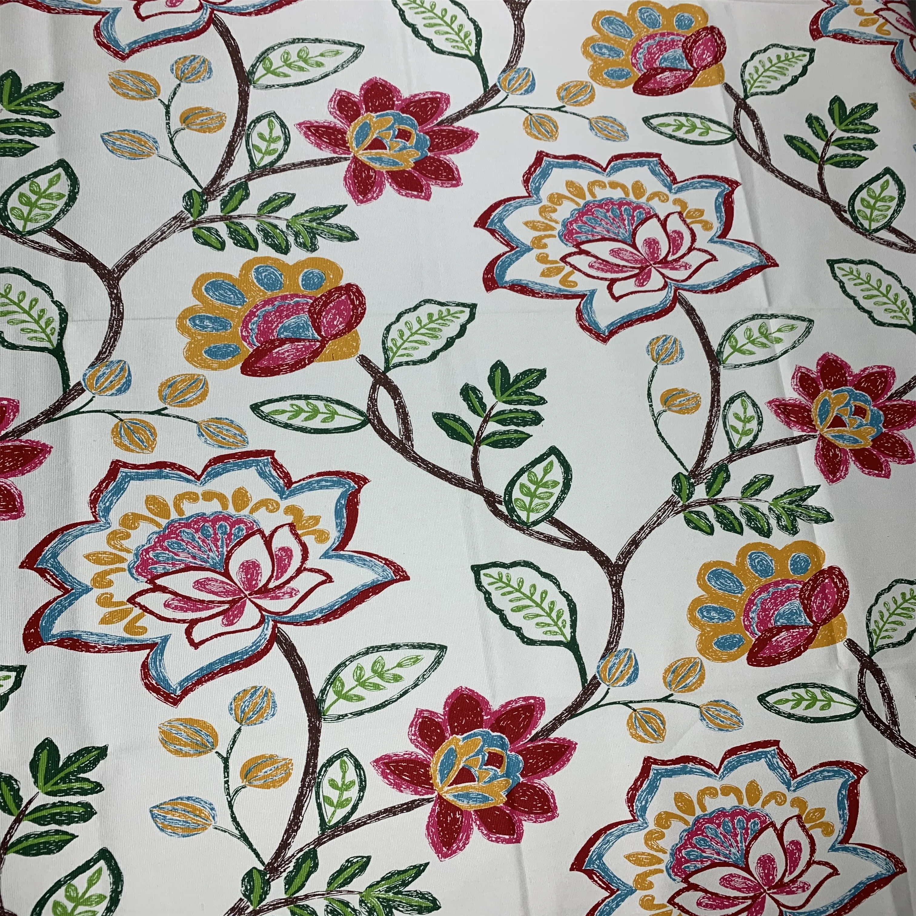 
Beautiful Spring Flower Upholstery fabric for sofa print 100% cotton canvas fabric canvas fabric for shoes bag curtain bedding 