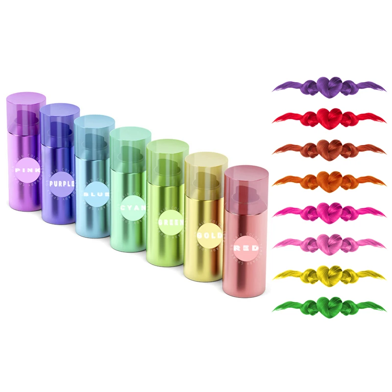 120ml wholesale oem free sample private label barber dye yellow hair color spray