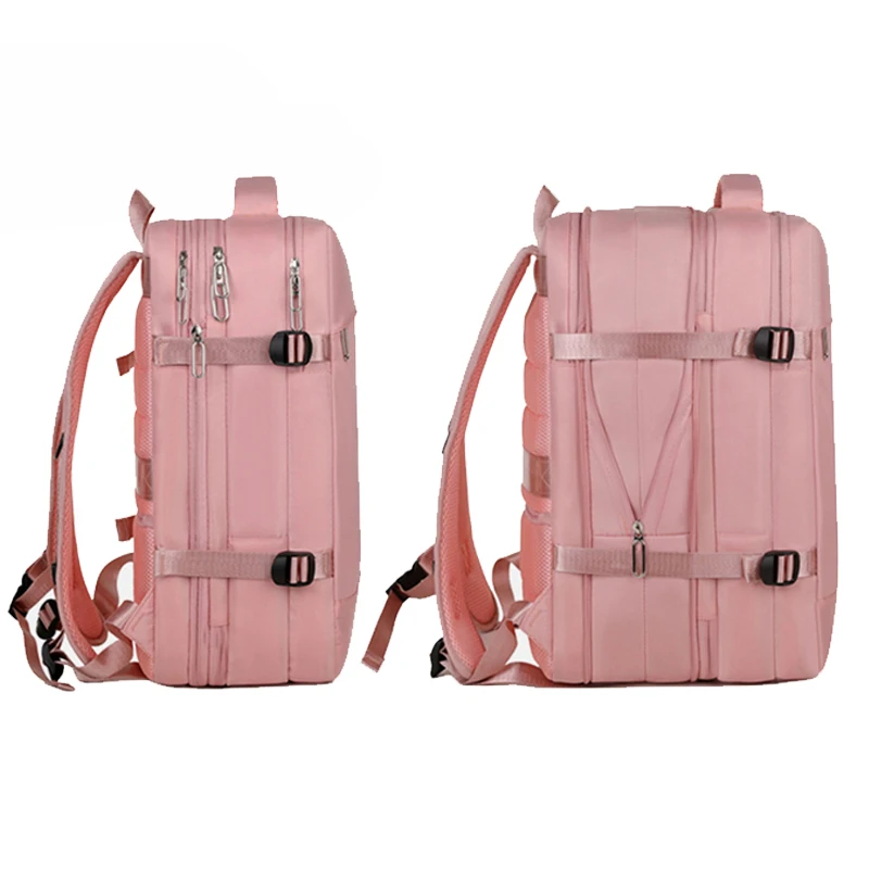 Stylish Unisex Durable Travel Carry On Backpack Expandable 15 Inch Large-capacity Business Laptop Backpack With USB Contacter