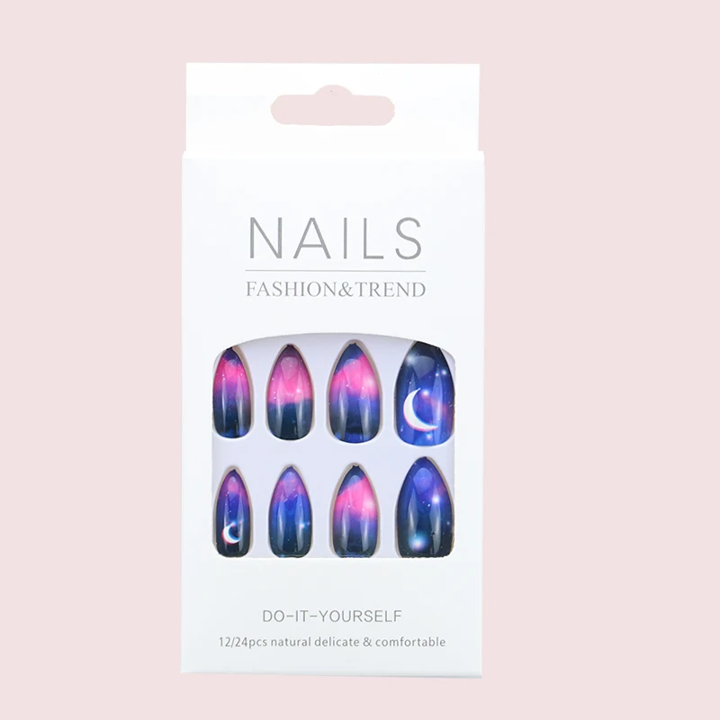 2022 new arrival Press on Nails Acrylic artificial fingernails ABS material full cover nail tips