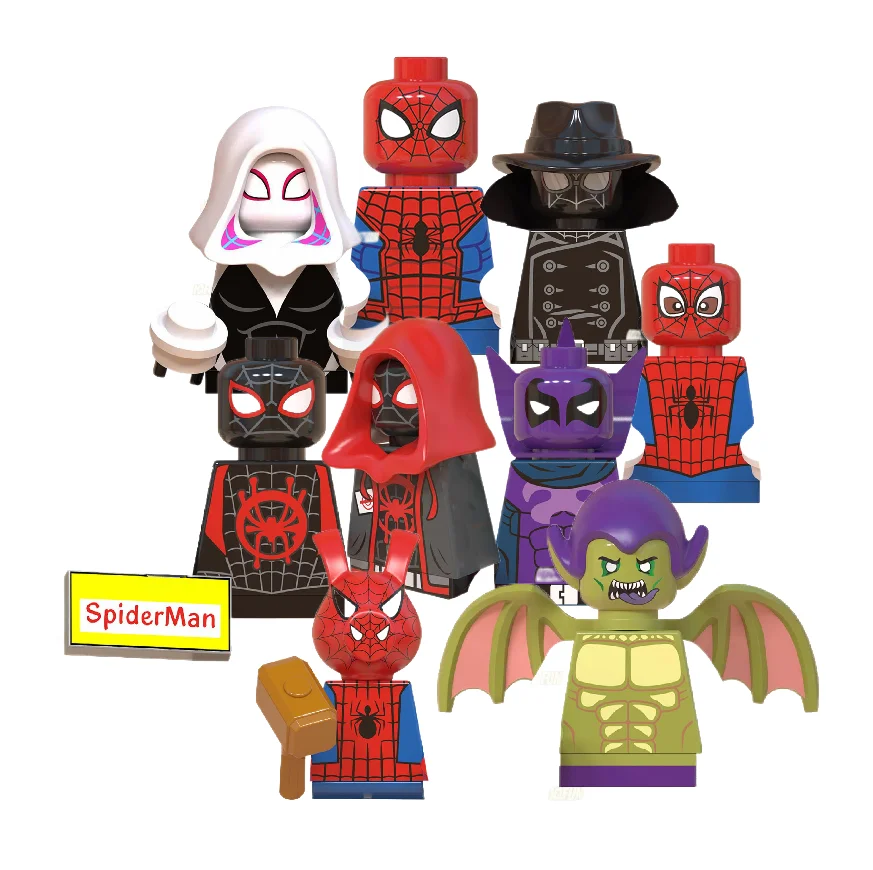 Marvel Movie Spider Man Film Characters Cartoon Action Building Block Superhero Figure Juguetes Educational Plastic MOC DIY Toy