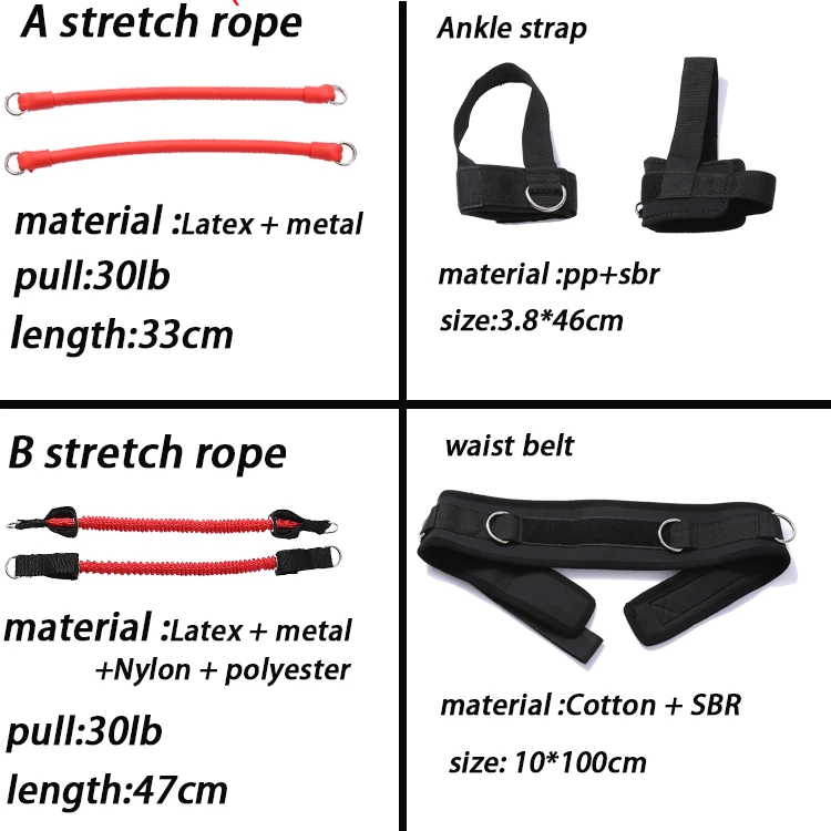 Elastic Workout Rubber Tube Band Loop Resistance Bands Sets For Fitness Gym Exercise Equipment Training Pull Rope