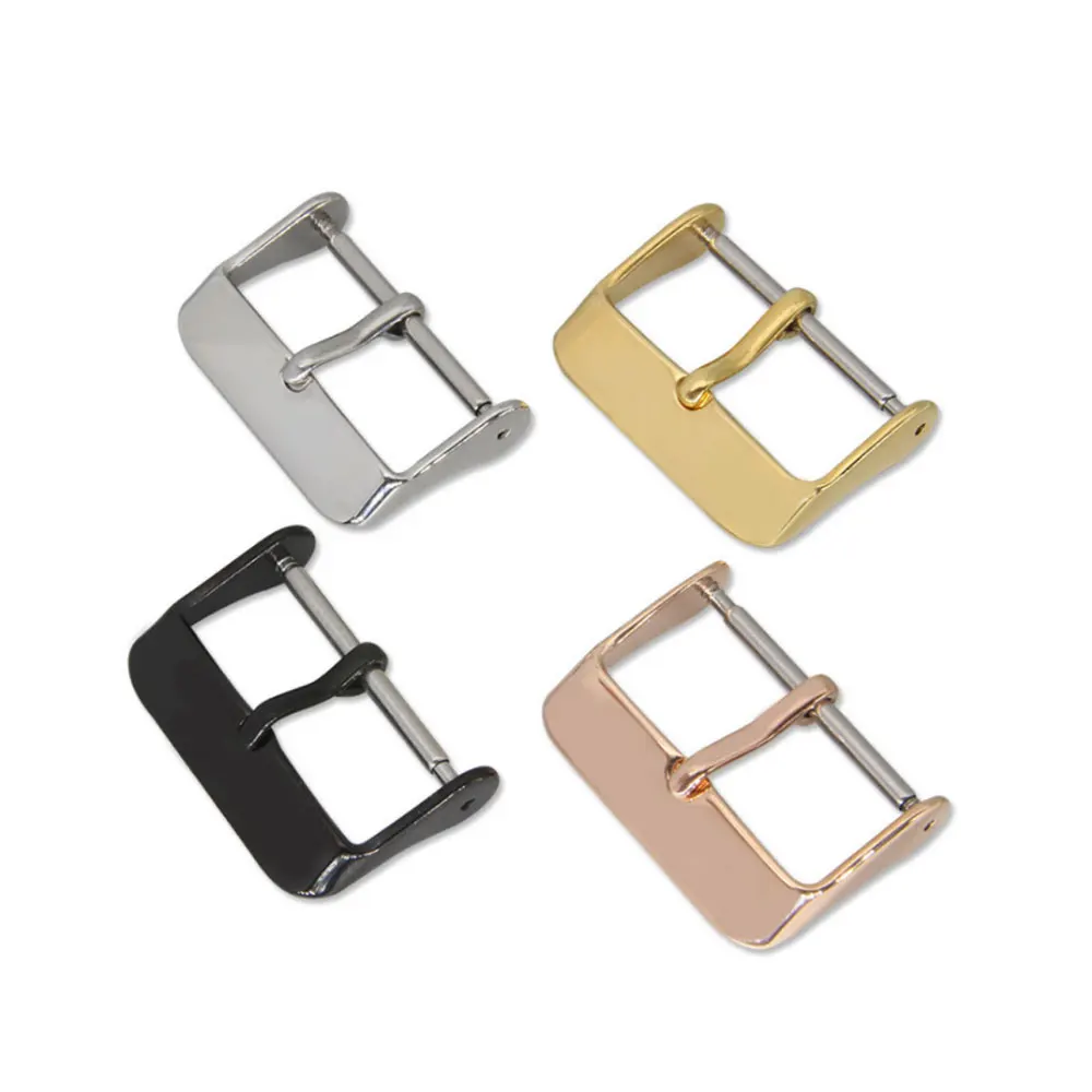 16mm 18mm 20mm 24 mm adjustable metal clasp watch band leather deployment watch clasp parts