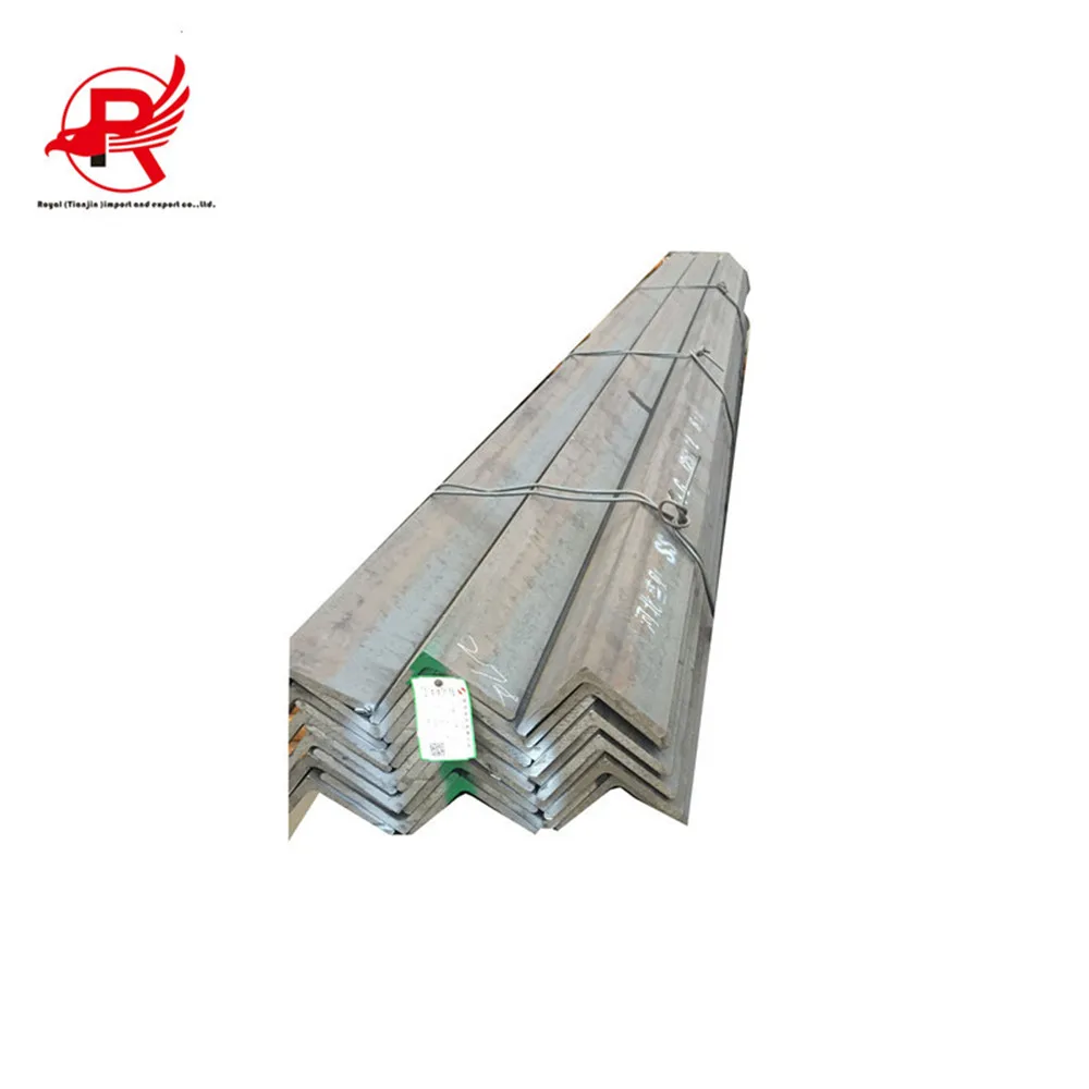Steel flat angle channel bar with holes for bracket