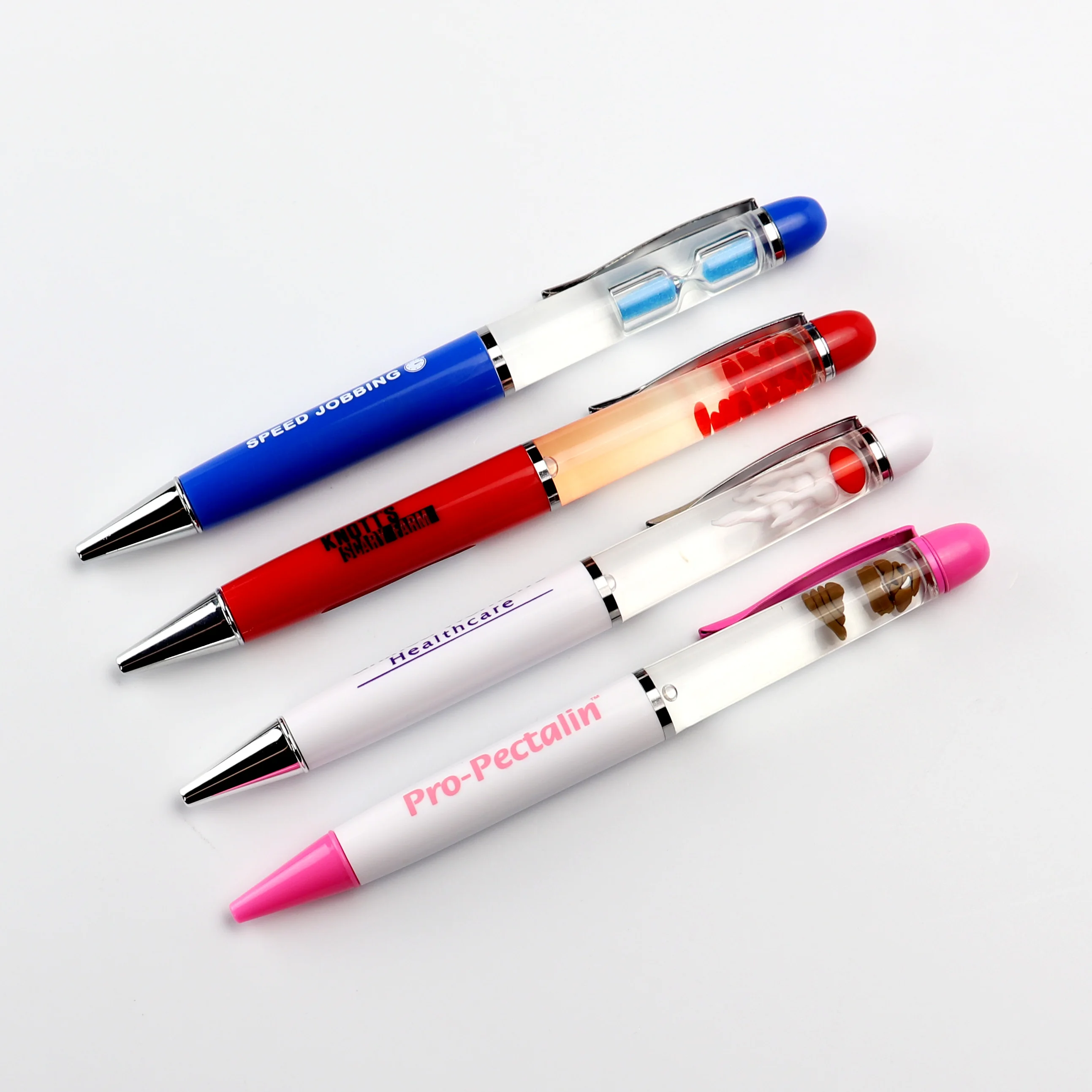 Dongguan Sanlead Brand  Float Aqua Floating Customized Floater Liquid Sand Timer Hourglass Floaty Pen for Promotion and Gifts