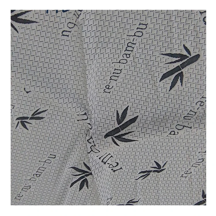 Anti Bacteria Comfort 21S/32S/26s Jacquard Bamboo Polyester Blend Fabric For Mattress