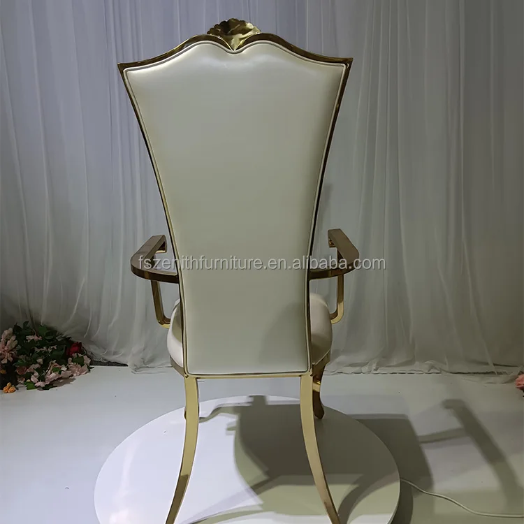 Factory Price Unique Appearance Stainless Steel Chair Wedding Furnitures for Wholesale