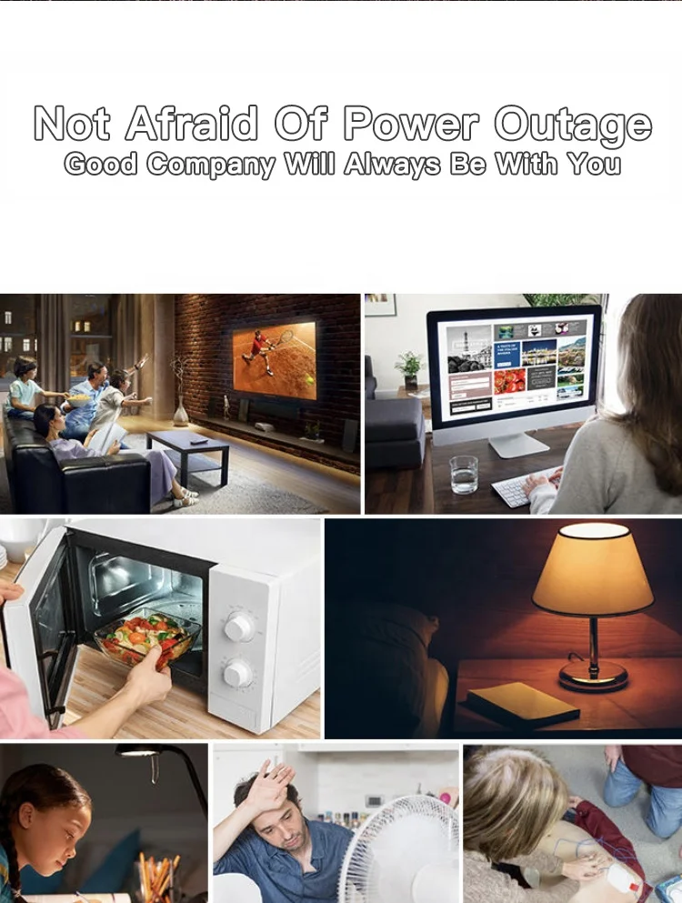 Ultrahigh 120AH Capacity Universal Plug Type Meeting Variety Power Needs 1200W Output Power Station Outdoor