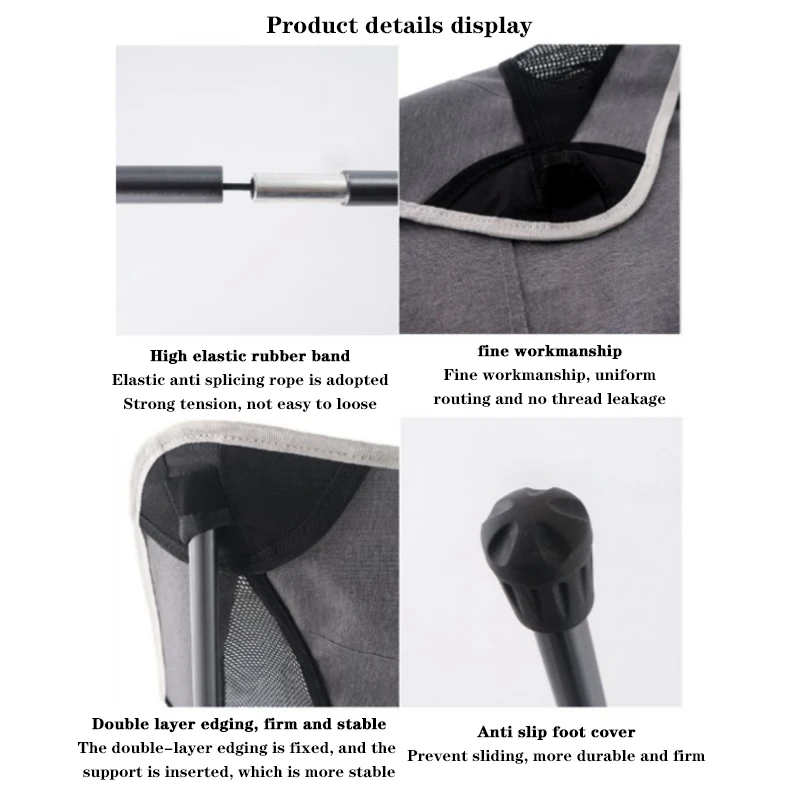 Naturtravel Outdoor Freestyle Bottle Sized Supports 300Lbs Compact Rocker Portable Fishing Folding Camping Chair