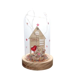 New Arrival Creative Gift Micro Landscape Glass Oval cover Transparent Display Glass Dome Bell Jar