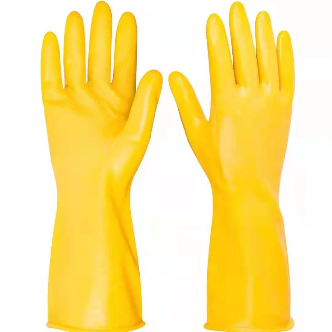 Reusable Manufacturer Duty Protective Cooking Household Rubber Washing Gloves For Dish Washing