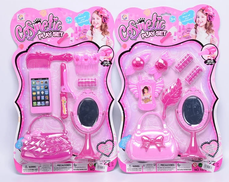 Hot sale pretend play  fashion plastic girls beauty play set for kids