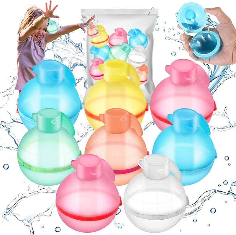 Newest Water Balloons  Instant Balls Easy Quick Fill Balloons Splash Fun for Kids Girls Boys Balloons Set Party Games Quick Fill