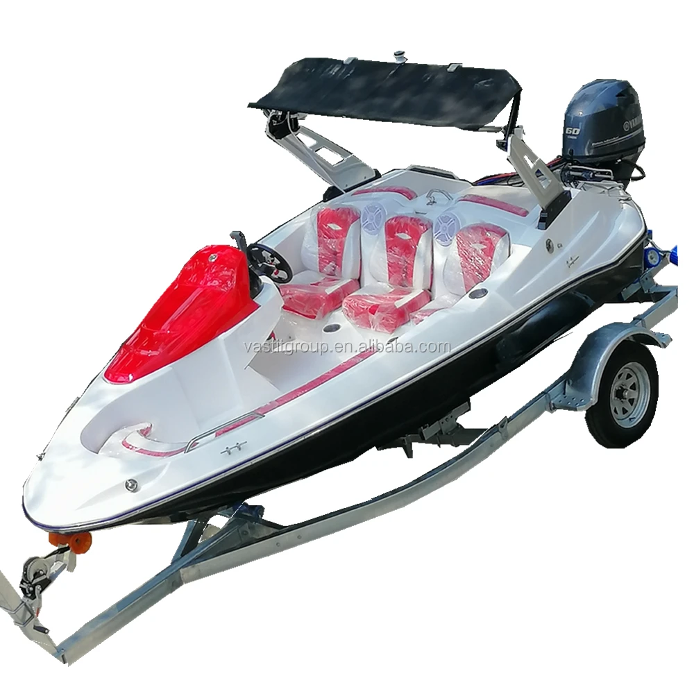 Jet Ski type outboard Boat with Bimini Top for sale