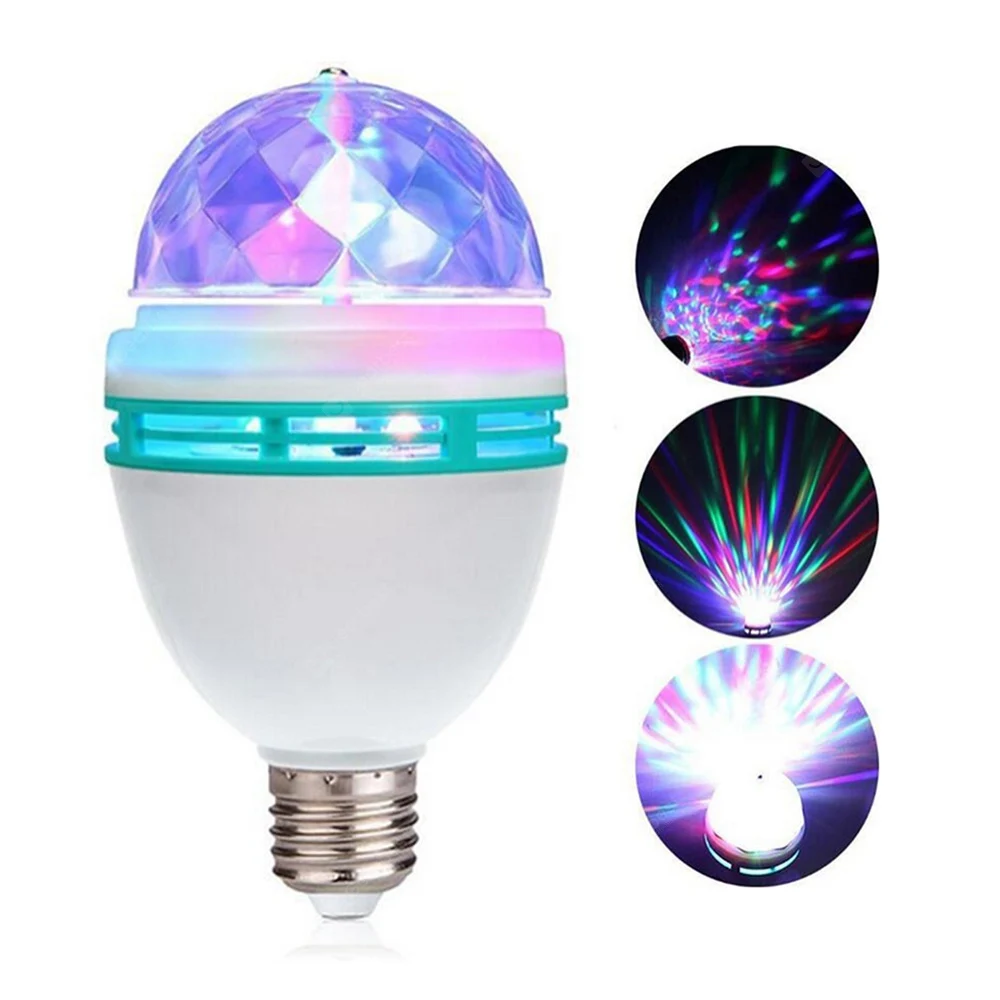 LED Rotating Bulb Home KTV Flash Stage Lighting Room Bungee Light Flashing Light Magic Ball