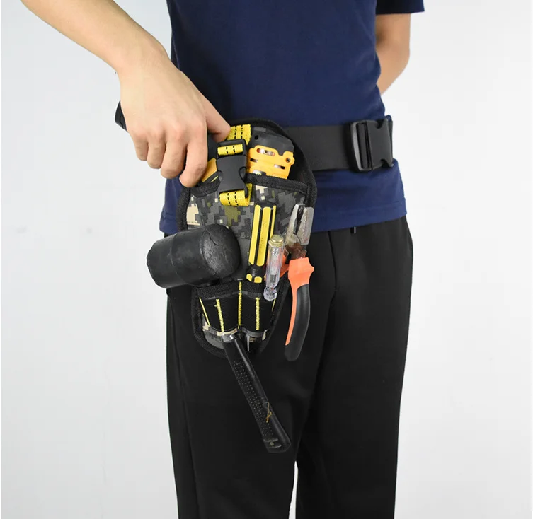 High Quality Electric Drill Tool Waist Bag Portable Electrician Screwdriver Tools Pouch Electric Toolkit Organizer Bags