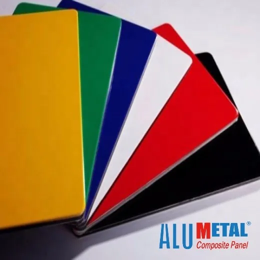 3mm 4mm 5mm Cladding exterior wall alucobond fireproof double side pvdf various colour aluminum composite panels