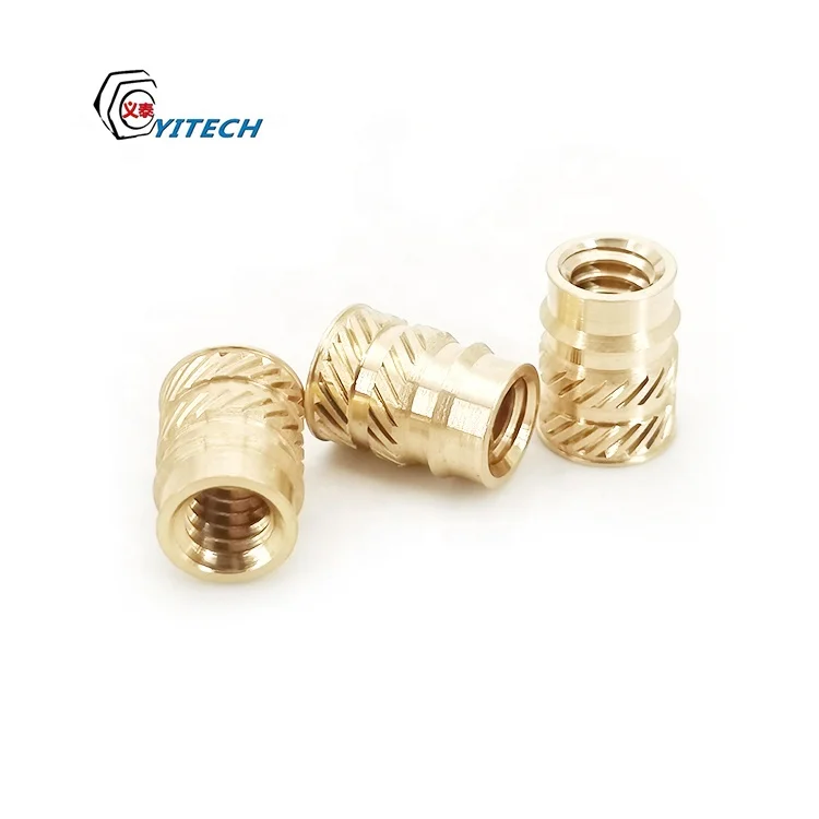 China Wholesale Custom Brass Insert Nut Tapered Heat Set for Plastic M3 Thread M8 & M4 Models for Heavy Industry & Mining