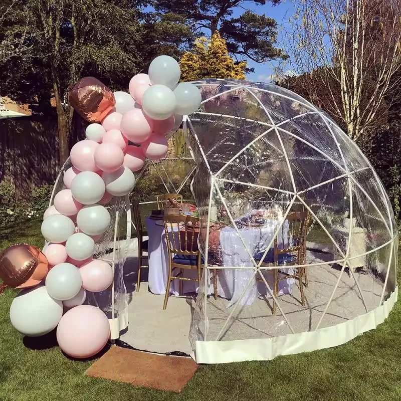 Tent Ball Bubble Inflatable Glamping Balloon Clear Geodesic House Tents Outdoor Glass Dome
