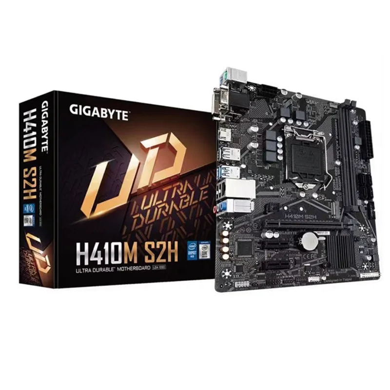 Gigabyte H410M S2 V3 LGA 1200  MATX Gaming motherboard computer pc motherboard Supports 10th Gen Intel Core Series Processors