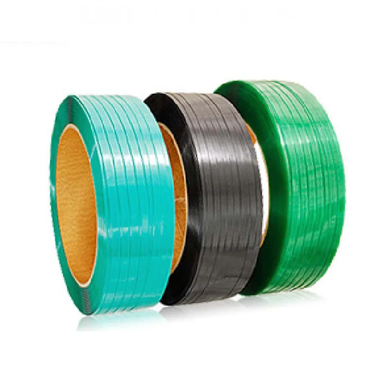 Fancy Price PET Strapping Band Rolls Packing Tape Hot Selling Factory Price Green Black color