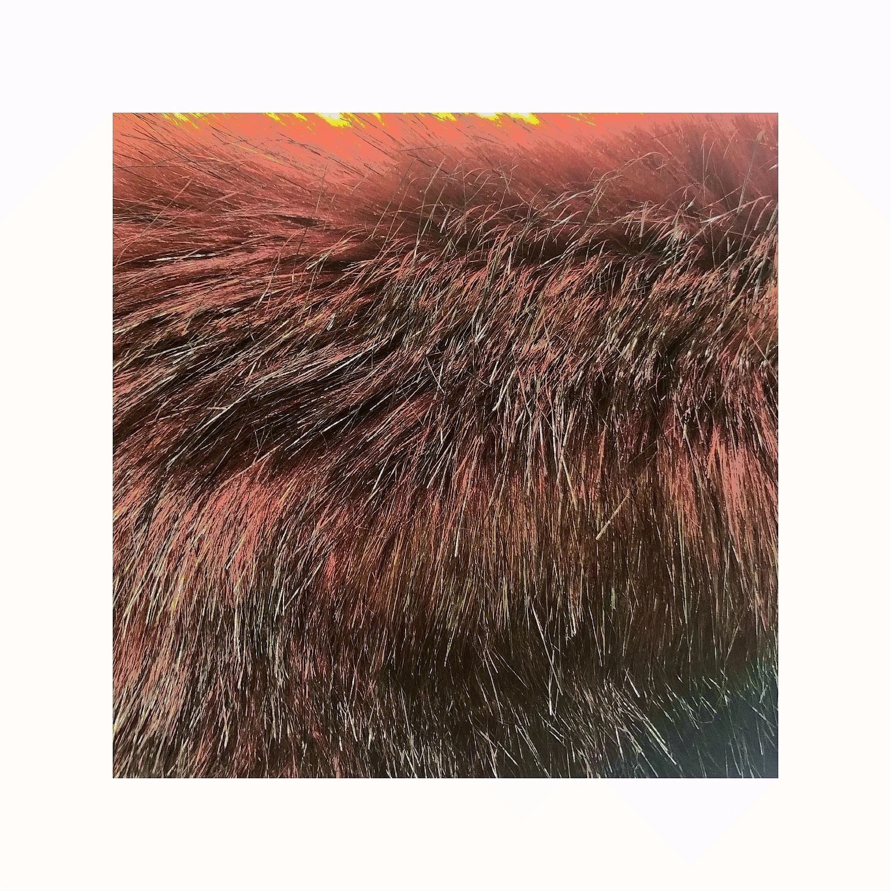 KNITTED 100% FLAMMABILITY JAPAN MOD-ACRYLIC LONG HAIR FUR FABRIC
