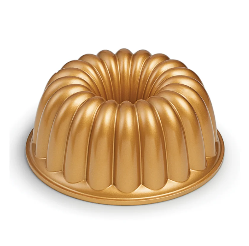 Die cast aluminum  bundt baking pan bakeware shaped cake mould with nonstick coating