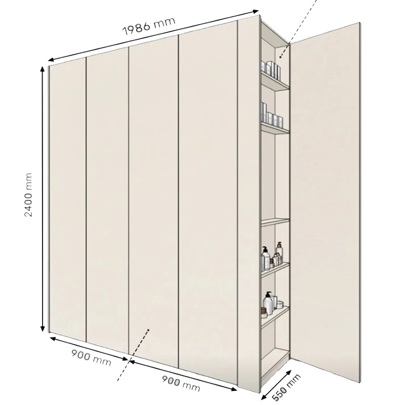 Hot Selling Customized Wardrobe Cabinets Wardrobes With Dressing Table Made in China