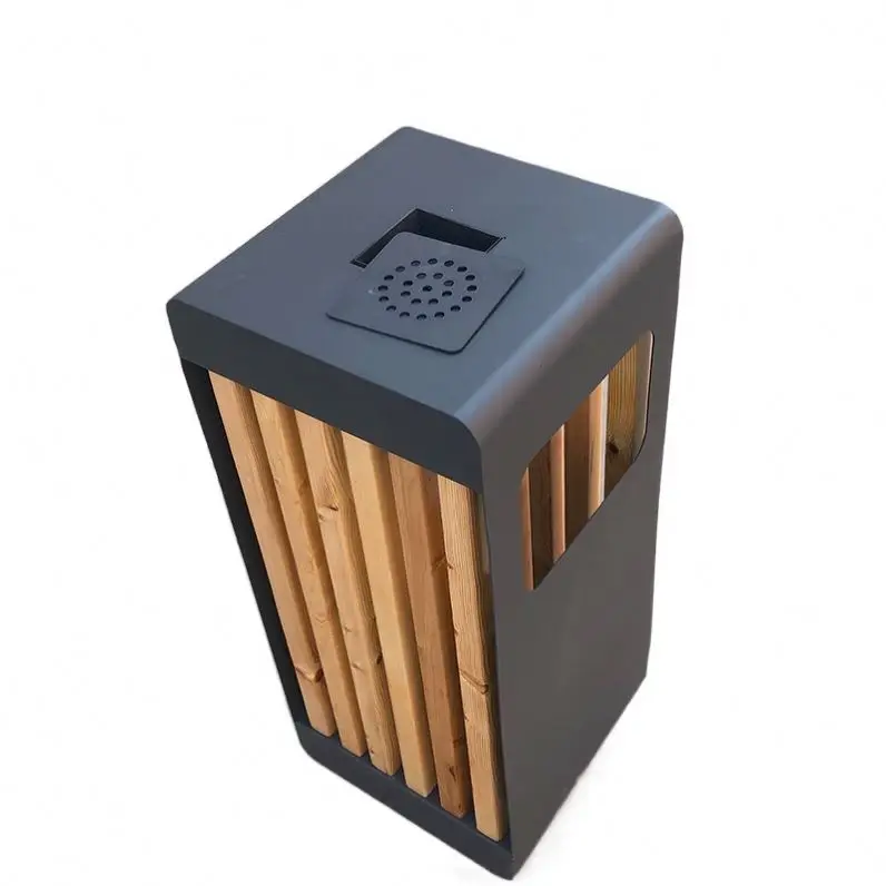 Superior Quality Recycled Garbage Can Dust Bin 2 In 1 Stainless Steel Outdoor Trash Can For Outside And Indoor