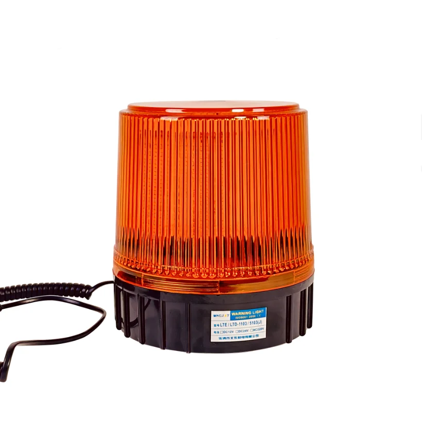Rotating amber flash warning light led traffic beacon strobe magnet bottom emergency flashing led signal warning lights