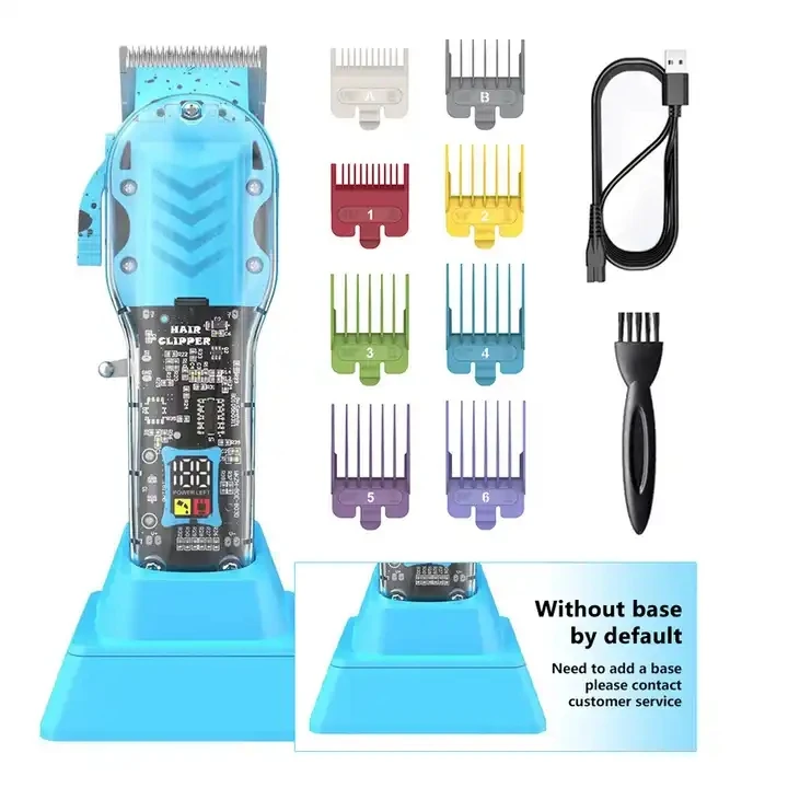 2024 New Products Hot Selling Strong Power Cordless Electric Rechargeable Pro Salon 10W Hair Clipper Trimmer