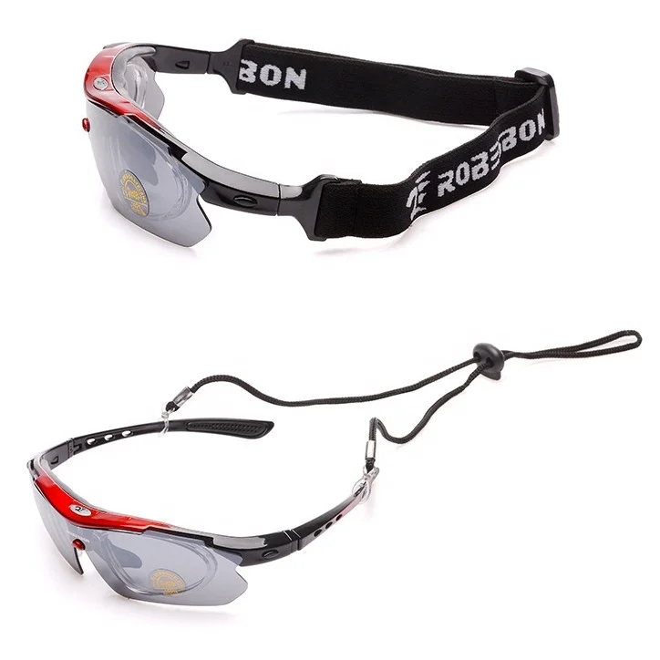 
OEM Outdoor Plastic Sports Sunglasses Eyewear Cycling Sunglasses Men Gafas de Sol 5 Lens Set 