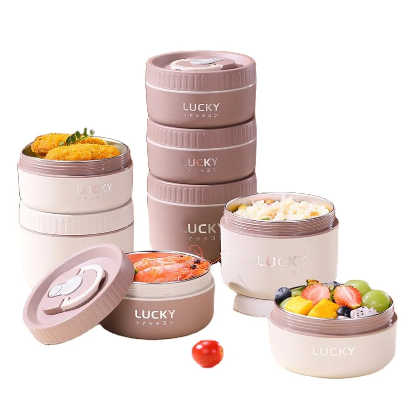 Office School Portable Food Preservation Lunch Box Stainless Steel Food Lunch Box Set