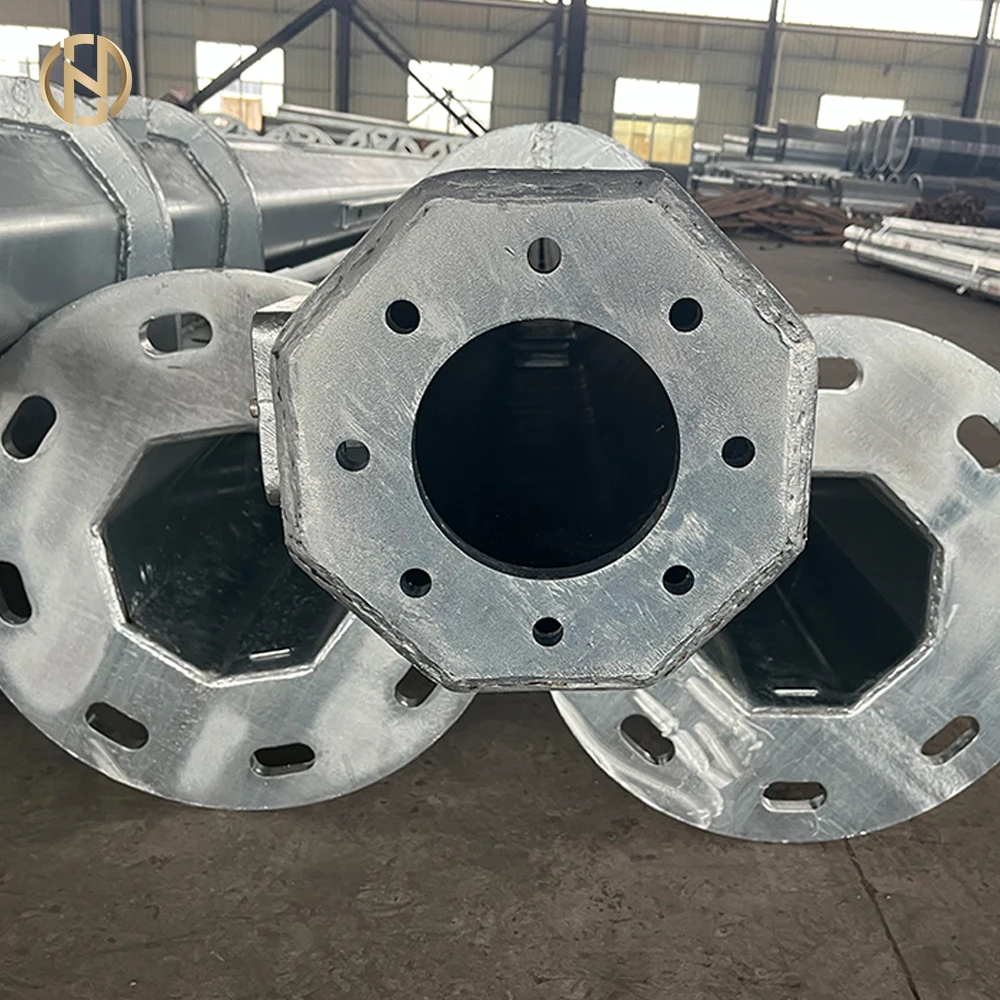 Customized High Quality Outdoor High Mast Lighting Pole Hot Dip Galvanized 18M High Mast Lamp Poles