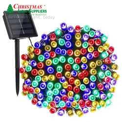LED solar string lights outdoor Multi colors 72ft 200 LED 8 Modes Waterproof Garlands Garden String Lights