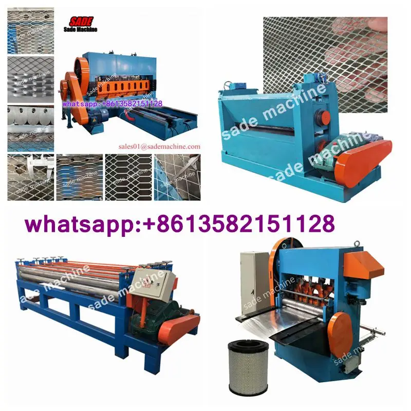 Expanded metal wire mesh weaving machine