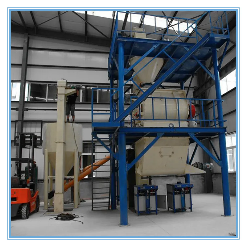 Weightless Twin Shaft Paddle Type Dry Mixed Mortar Light Gypsump Plaster Mixer