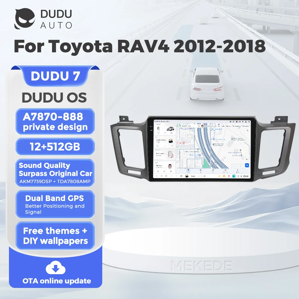 Автомагнитола DUDUAUTO DUDU7 2Din Android для Toyota RAV4 RAV 4 XA40 5 XA50 2012-2018