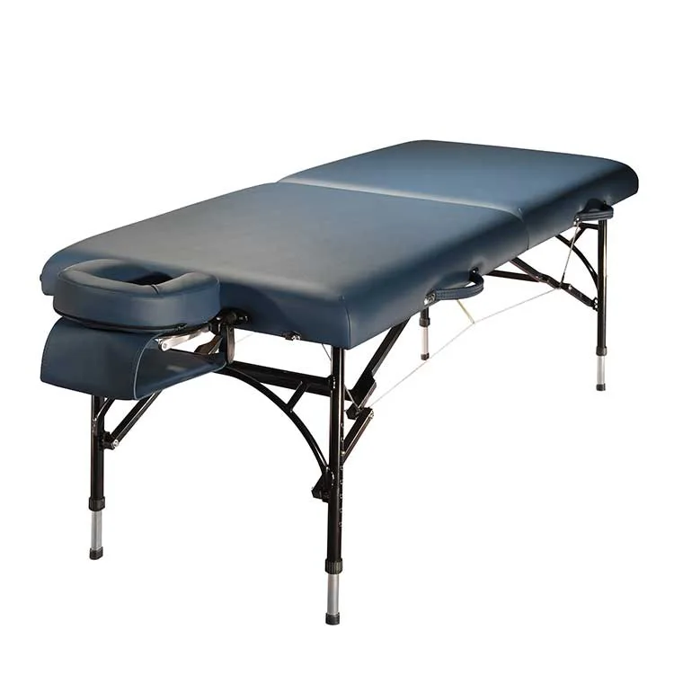 Mt Alula-Landmark Manufacture Factory PU Leather Height Adjustable Lightweight Aluminum Massage Bed Massage Table Therapy Bed