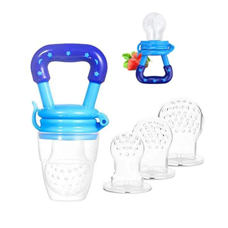 Wholesales Baby Infant Food Fruit Chew Nipple Feeder Silicone Pacifier Fruits Feeding Supplies Soother Nipples Soft Feeding