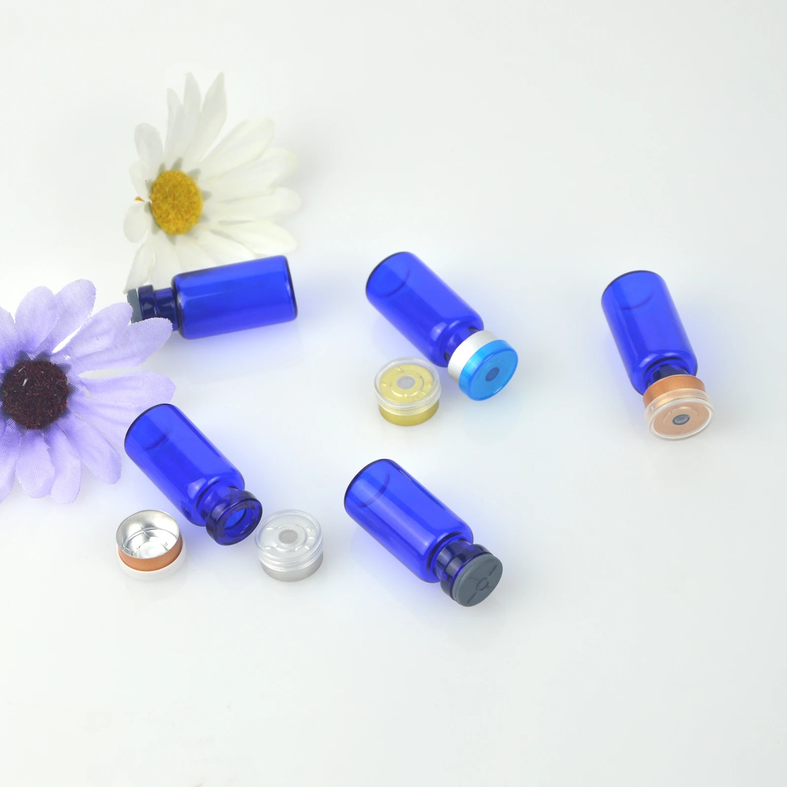 Blue Vials 3ml Pharmaceutical Vial Medical Injection Freeze-dried Powder Glass Vials With Rubber
